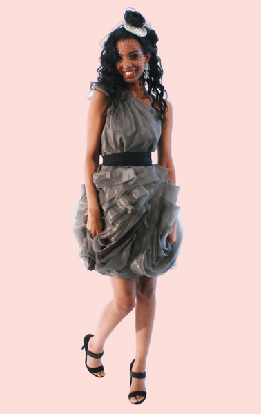 grey organza dress SS22 Grey organza dress with light blue silk lining. #NYFW #runway  #fashionshow #newyorkfashionweek #gown #organzadress #highfashion  #couturedress#siennali