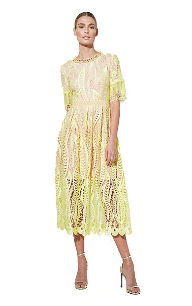Self portrait sales yellow dress