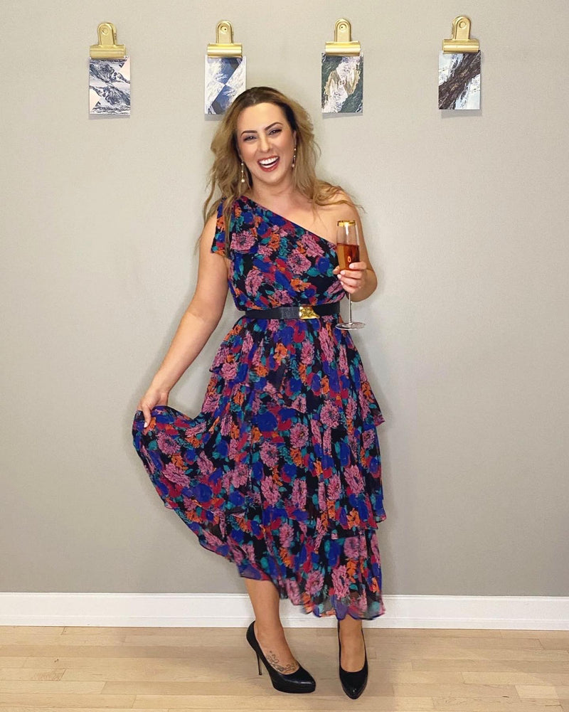 Sweet Talk Midi Dress - Floral Print