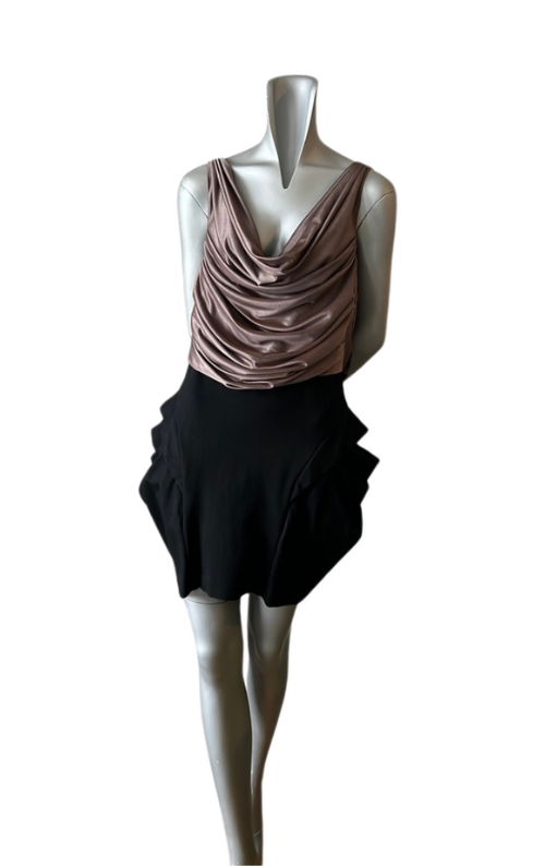 Chloe Dress - Bronze Black