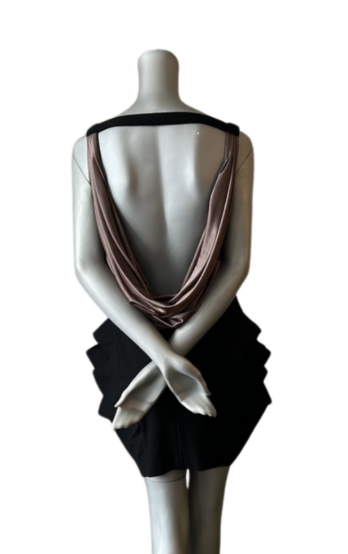 Chloe Dress - Bronze Black