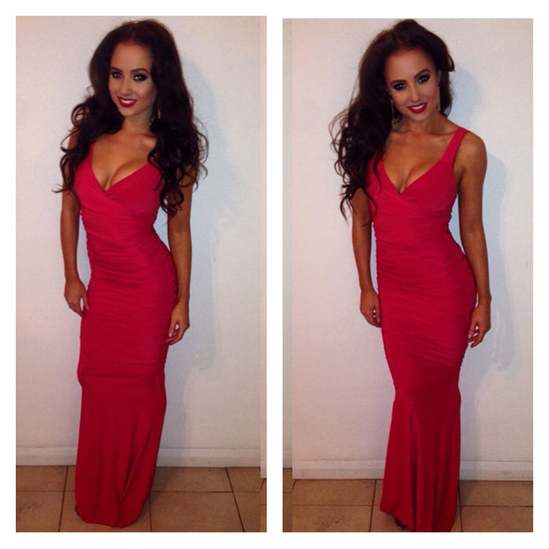 Gabriella Maxi Dress - Red