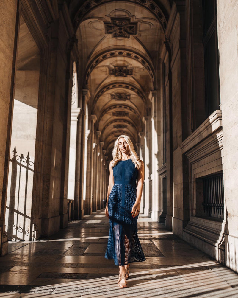 Infedelity Dress - Navy