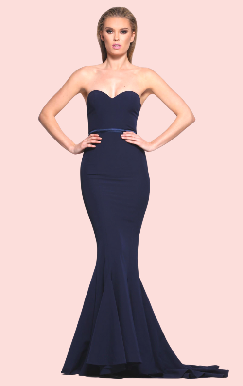 Arianna Strapless Dress - Navy – Your Favourite Dresses