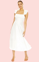 Love In Paris Midi Dress - White