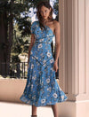 Cannes Midi Dress - Blue Valentine Floral