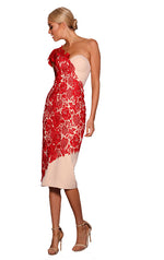 Frankie Lace Dress - Red