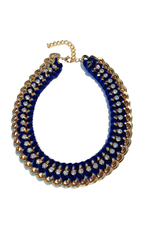 Blue Velvet Crystal - Necklace