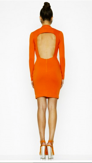 AQ/AQ Long Sleeve Dress - Orange Your Favourite Dresses AQ/AQ Long Sleeve Dress - Orange Your Favourite Dresses