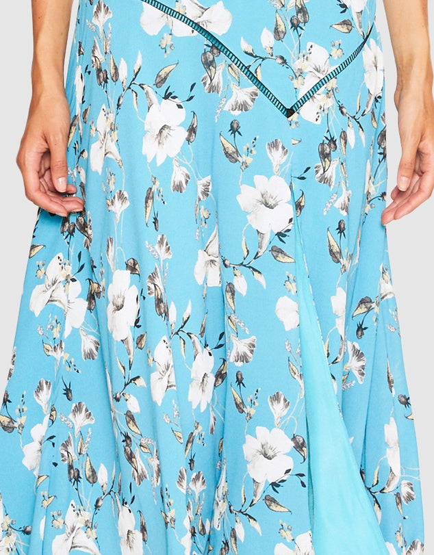talulah cannes midi dress Talulah / NWT Cannes Blue valentine floral one shoulder Midi dress medium M