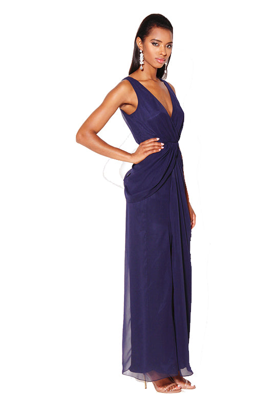 Windsor Wrap Front Maxi - Navy Your Favourite Dresses Windsor Wrap Front Maxi - Navy Your Favourite Dresses